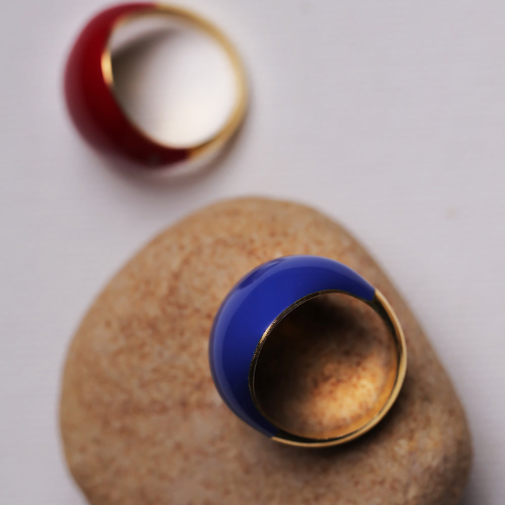 SOLID BLUE RING