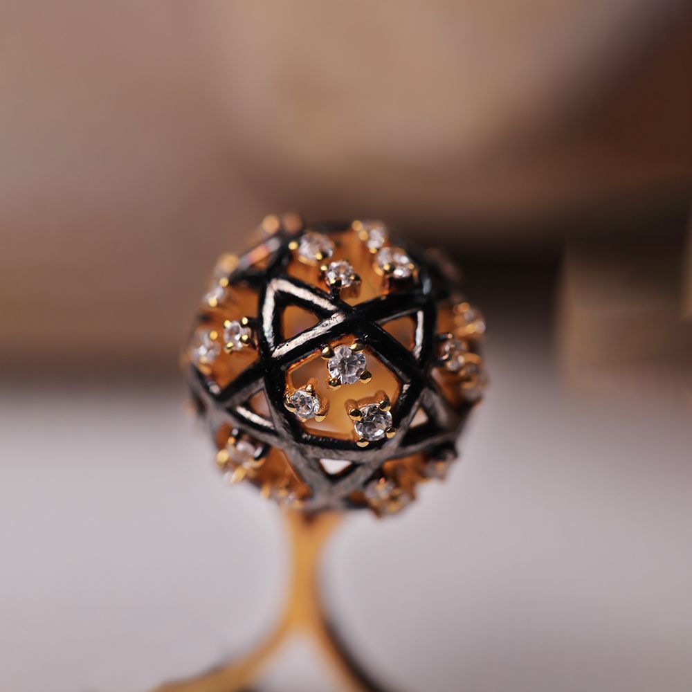 MERKABA TWO FINGER RING