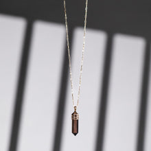 SMOKY QUARTZ PENCIL LARIAT