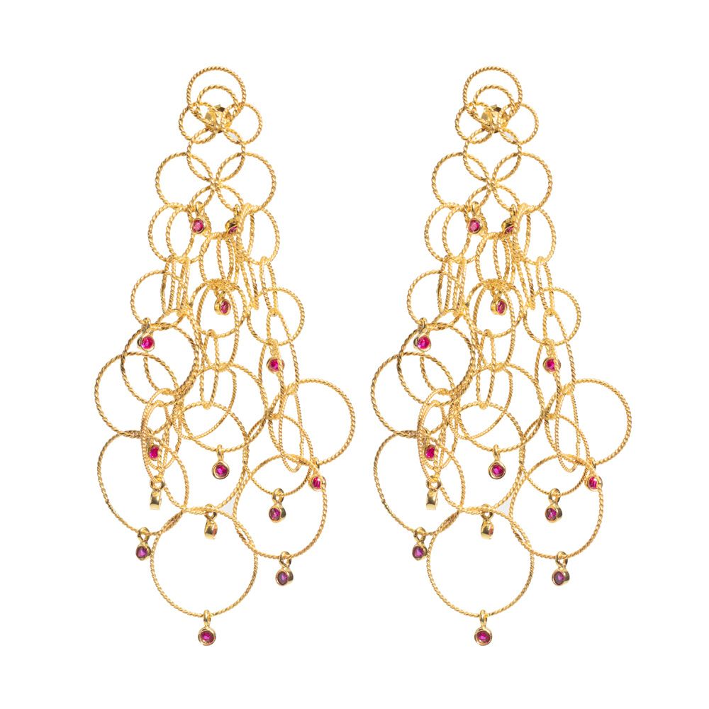STATEMENT RINGLETS WITH RUBIES