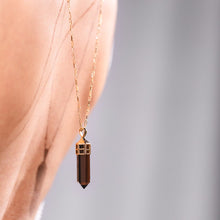 SMOKY QUARTZ PENCIL LARIAT