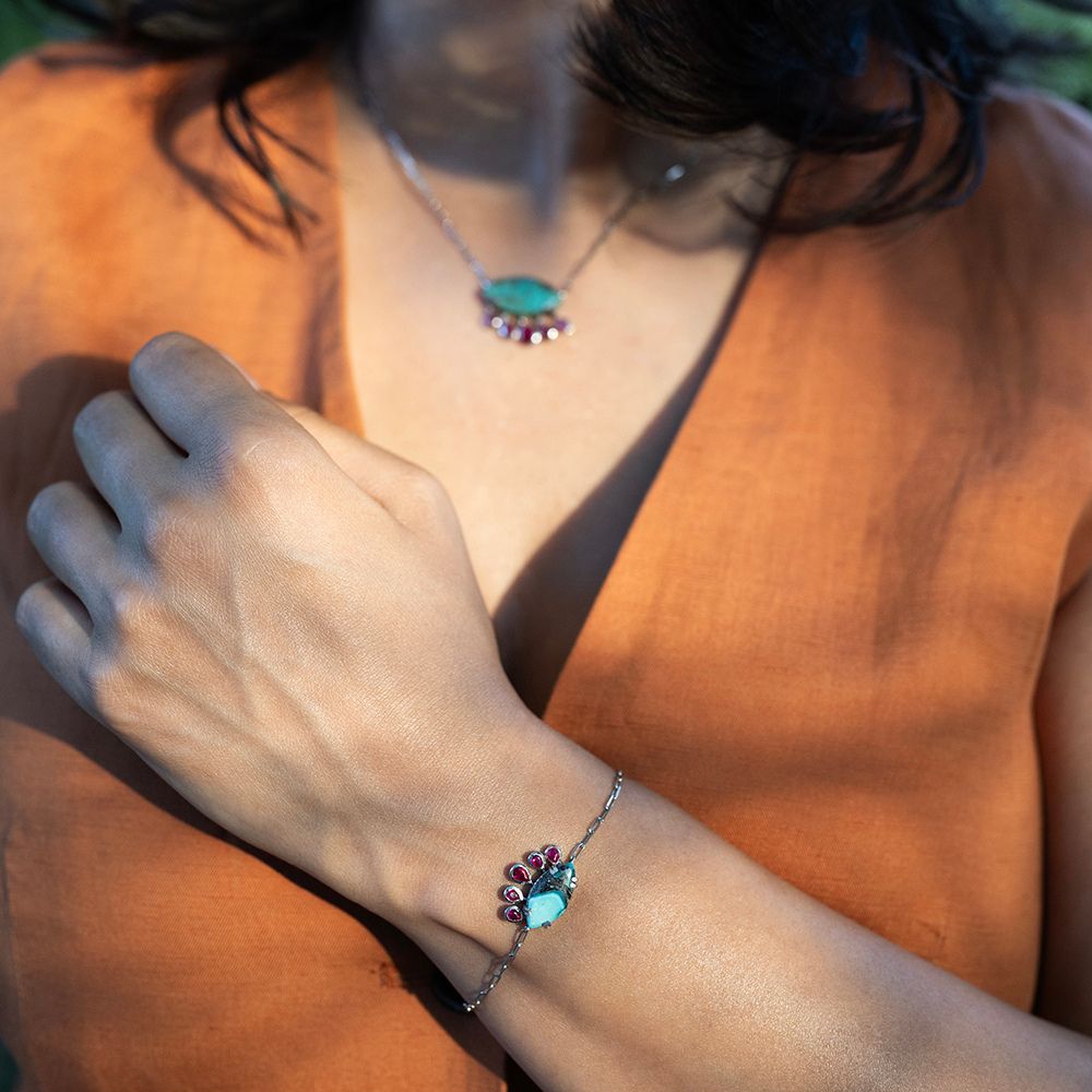 TURQUOISE EVIL EYE PENDANT NECKLACE