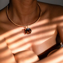 SMOKY QUARTZ ROUND GEO TORQUE