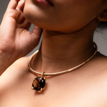 SMOKY QUARTZ ROUND GEO TORQUE