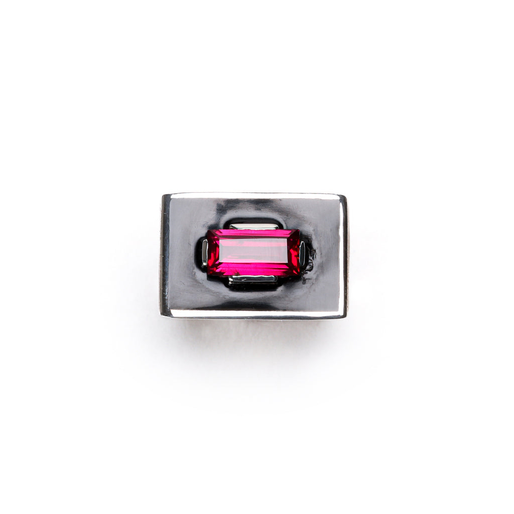 SLAB RING | SILVER (PINK)