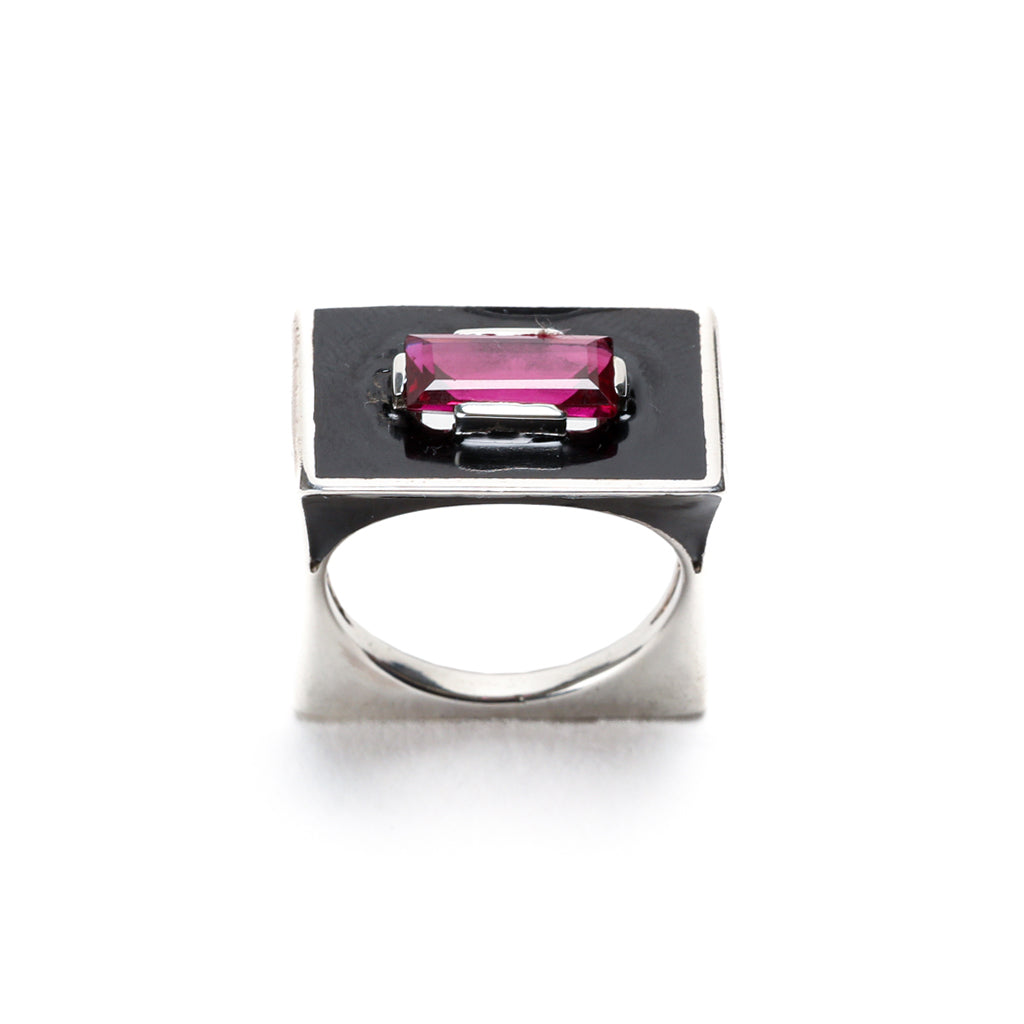 SLAB RING | SILVER (PINK)