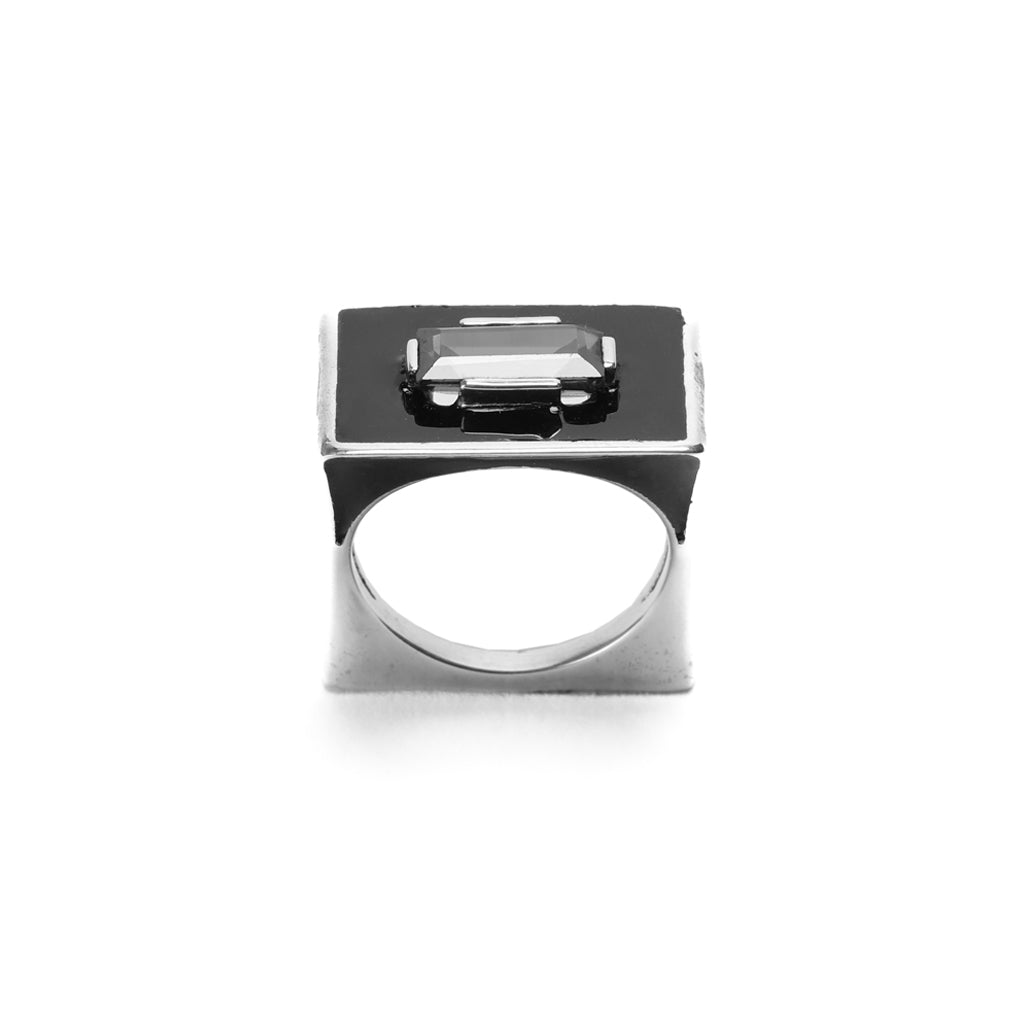 SLAB RING | SILVER (BLUE)