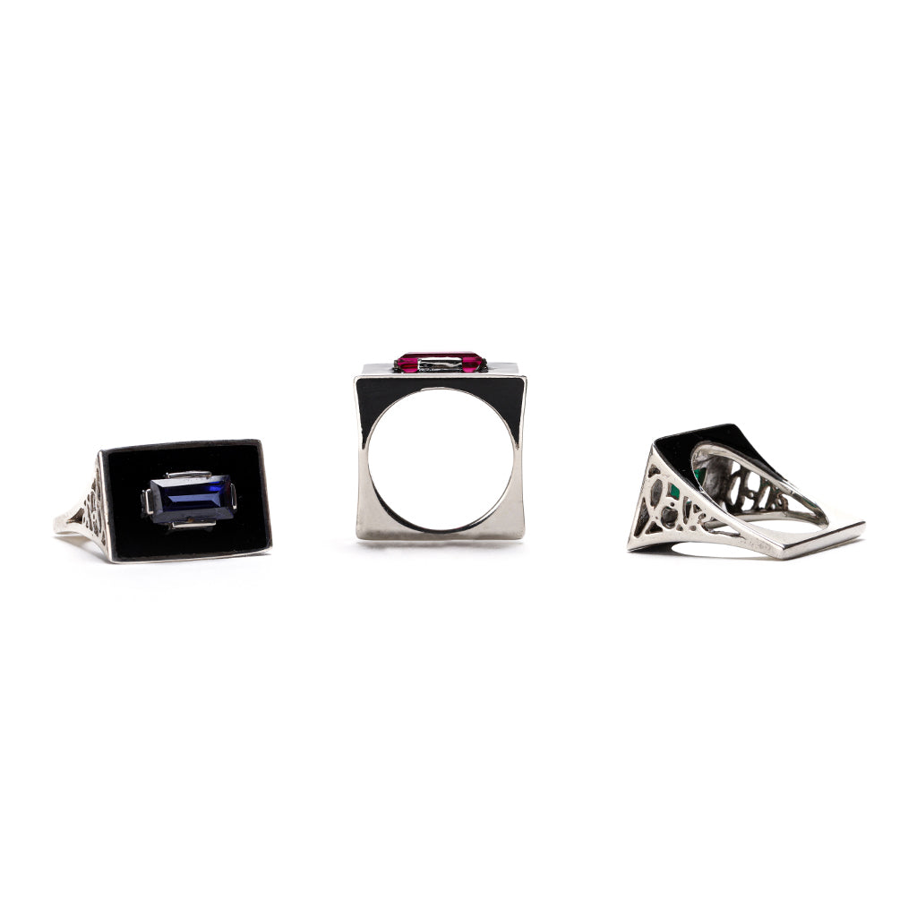 SLAB RING | SILVER (PINK)