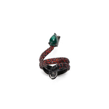 FEELS LIKE SNAKE RING | RUTHENIUM (RED)