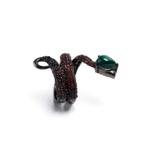 FEELS LIKE SNAKE RING | RUTHENIUM (RED)