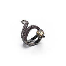FEELS LIKE SNAKE RING | RUTHENIUM (MAUVE)