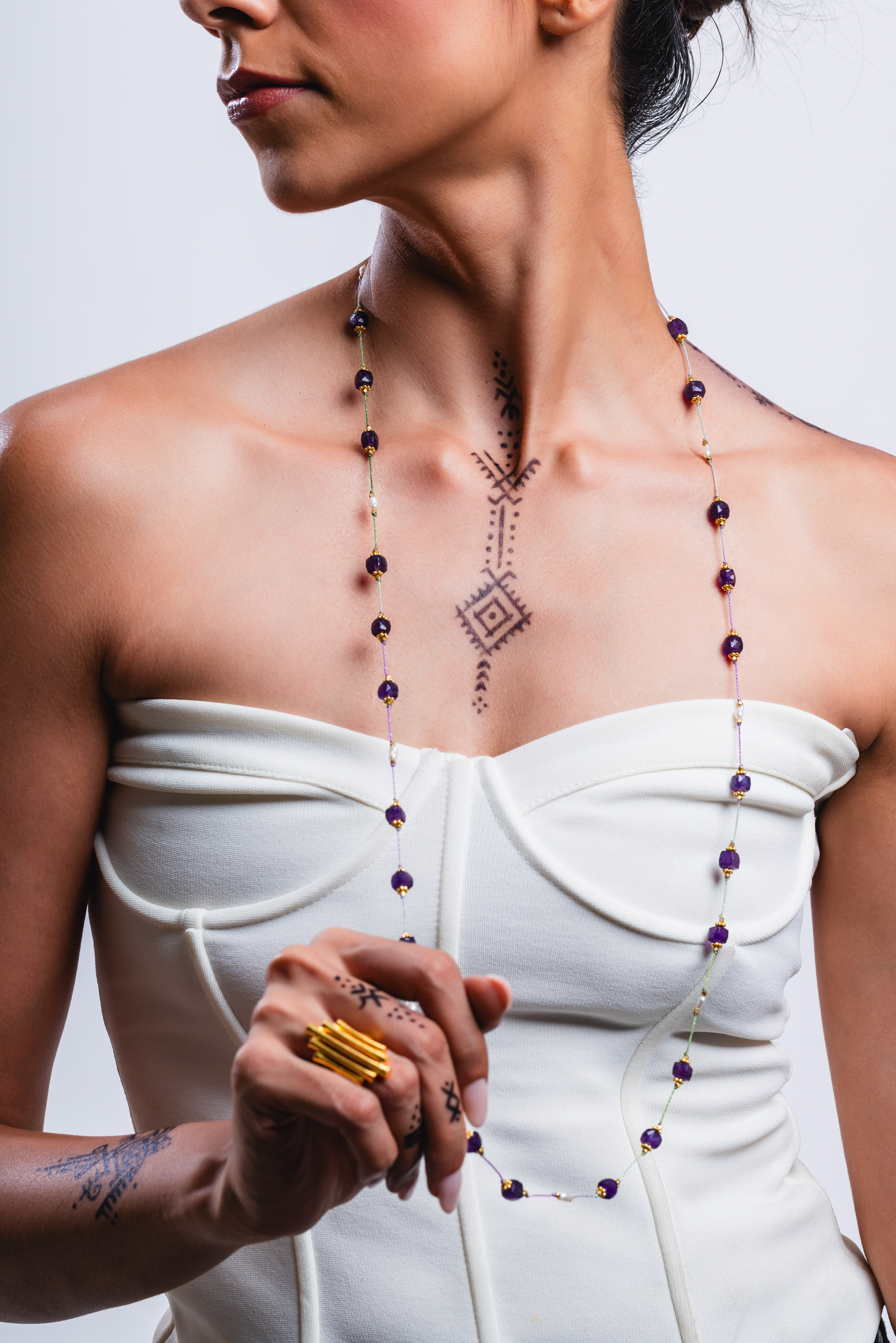 AMETHYST THREAD MALA