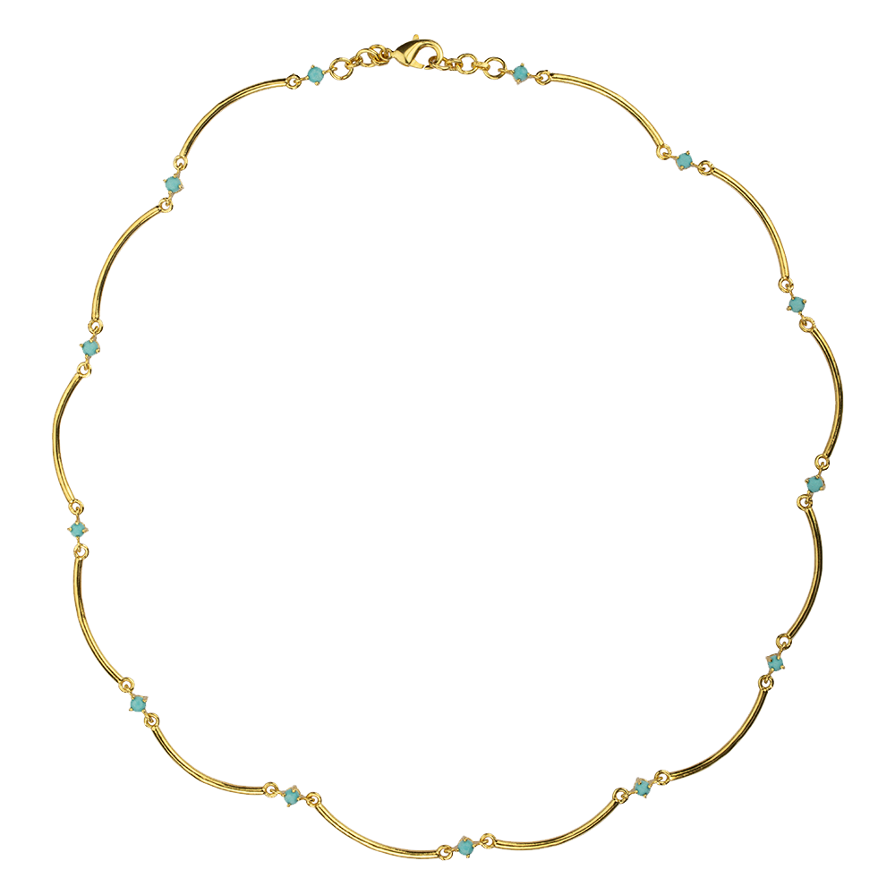 ARC NECKLACE WITH TURQUOISE