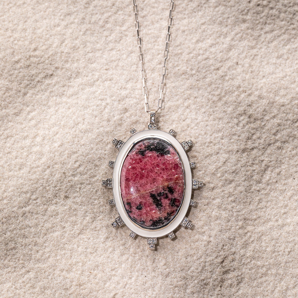 RHODO SPIKE PENDANT