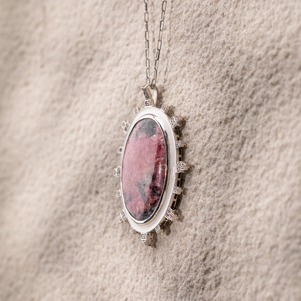 RHODO SPIKE PENDANT