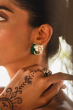 ELE MALACHITE STUDS