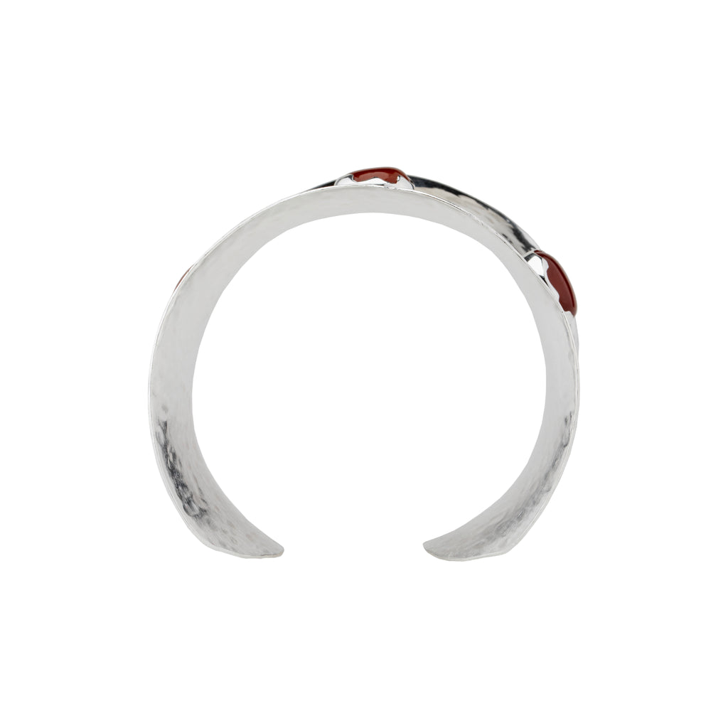 SILVER CARNELIAN CUFF