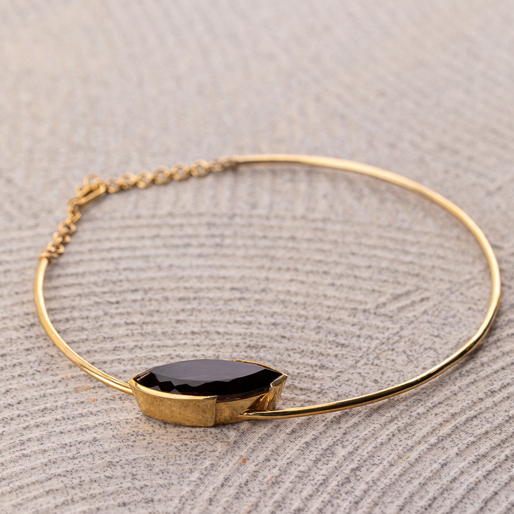 SMOKY QUARTZ MARQUIS CHOKER