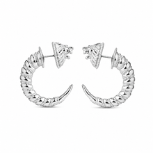 LION REVERSE HOOPS SILVER