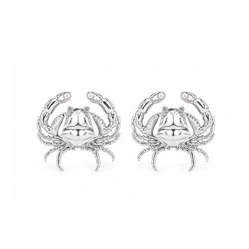CRAB EARRINGS SILVER