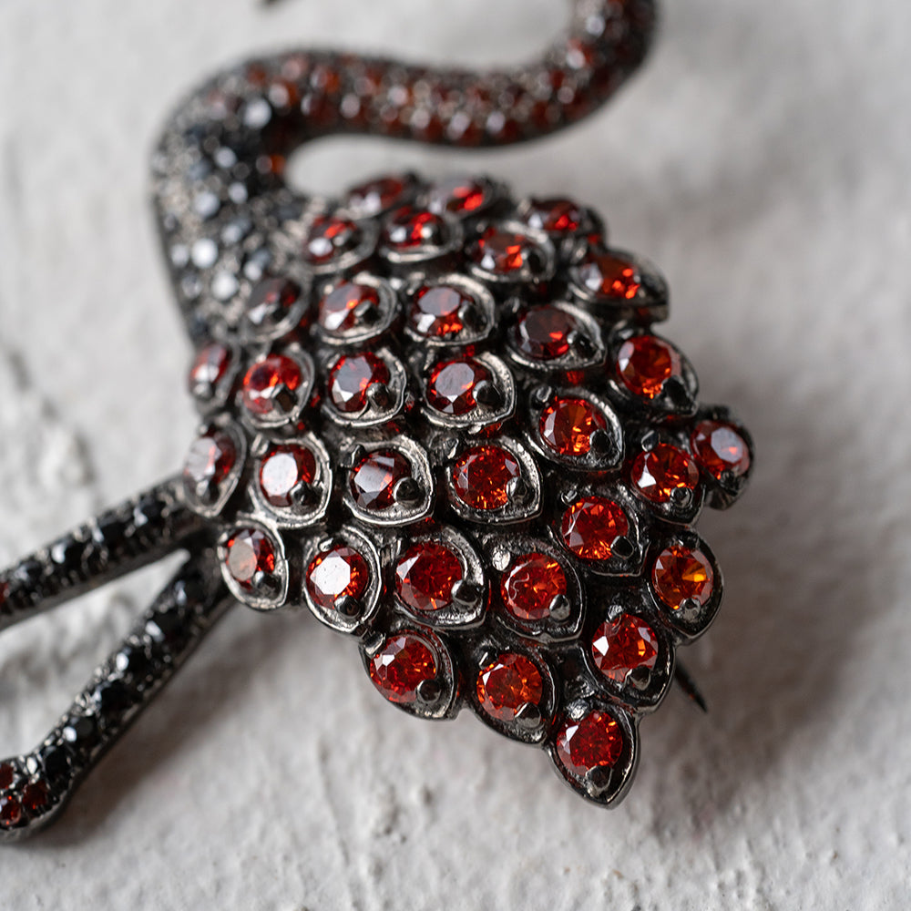 CLOUD NINE FLAMINGO BROOCH (RED)