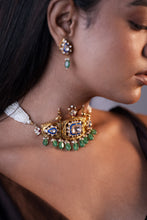 PEACOCK BLUE ENAMEL CHIC SET