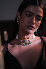 PEACOCK BLUE ENAMEL CHIC SET