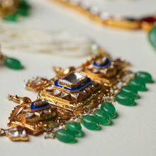 PEACOCK BLUE ENAMEL CHIC SET