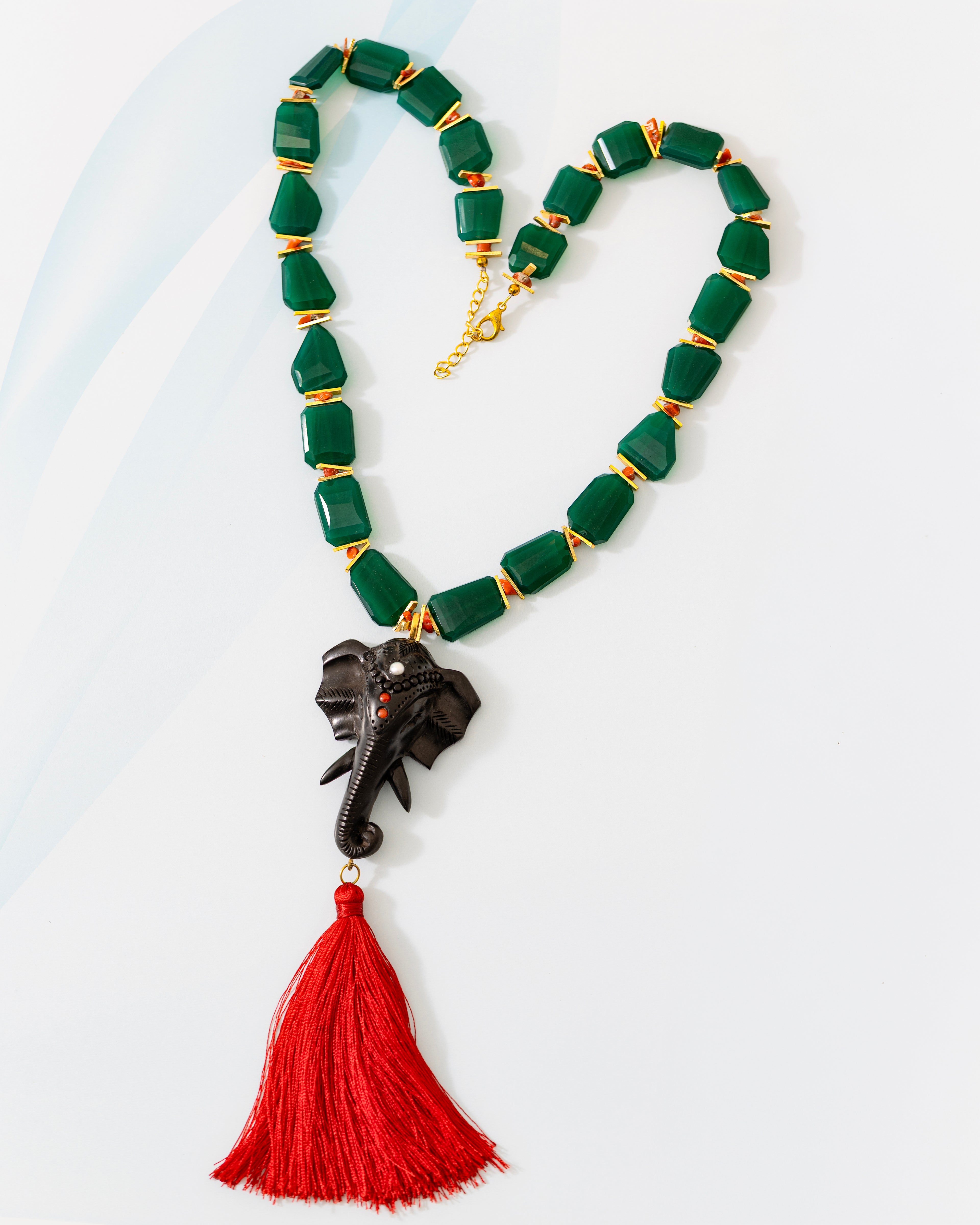 ELEPHANT LARIAT IN EBONY