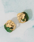 ELE MALACHITE STUDS
