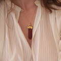 CARNELIAN PENCIL PENDANT