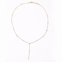 PETITE Y-NECKLACE WITH DIAMOND SPACERS