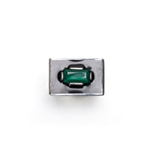 SLAB RING | SILVER (GREEN)