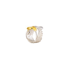 TWO TONE EAGLE RING