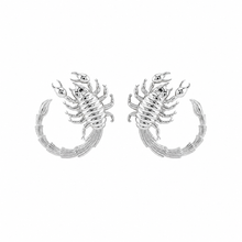 SCORPION EARRINGS SILVER