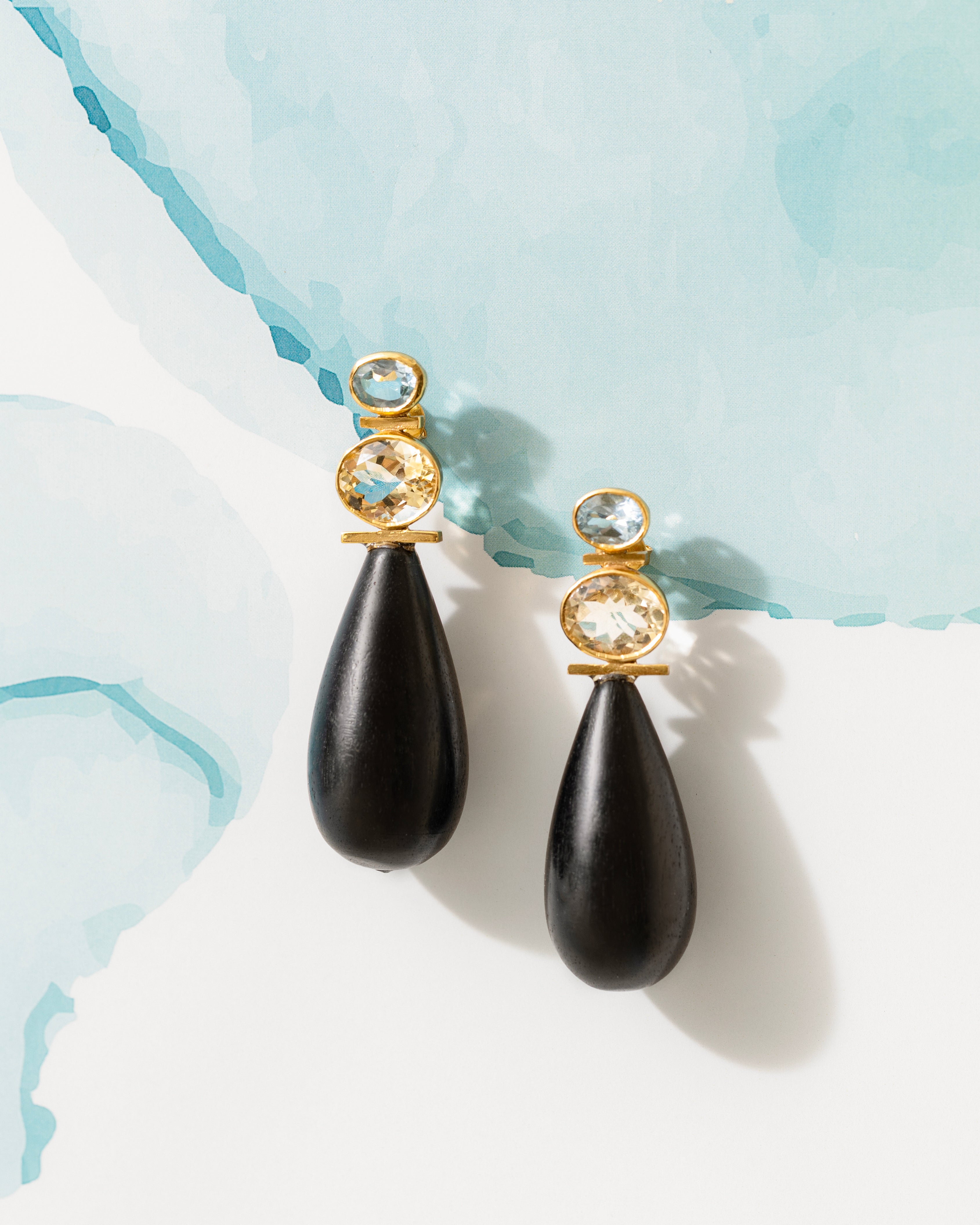 WOODEN DROP STUDS