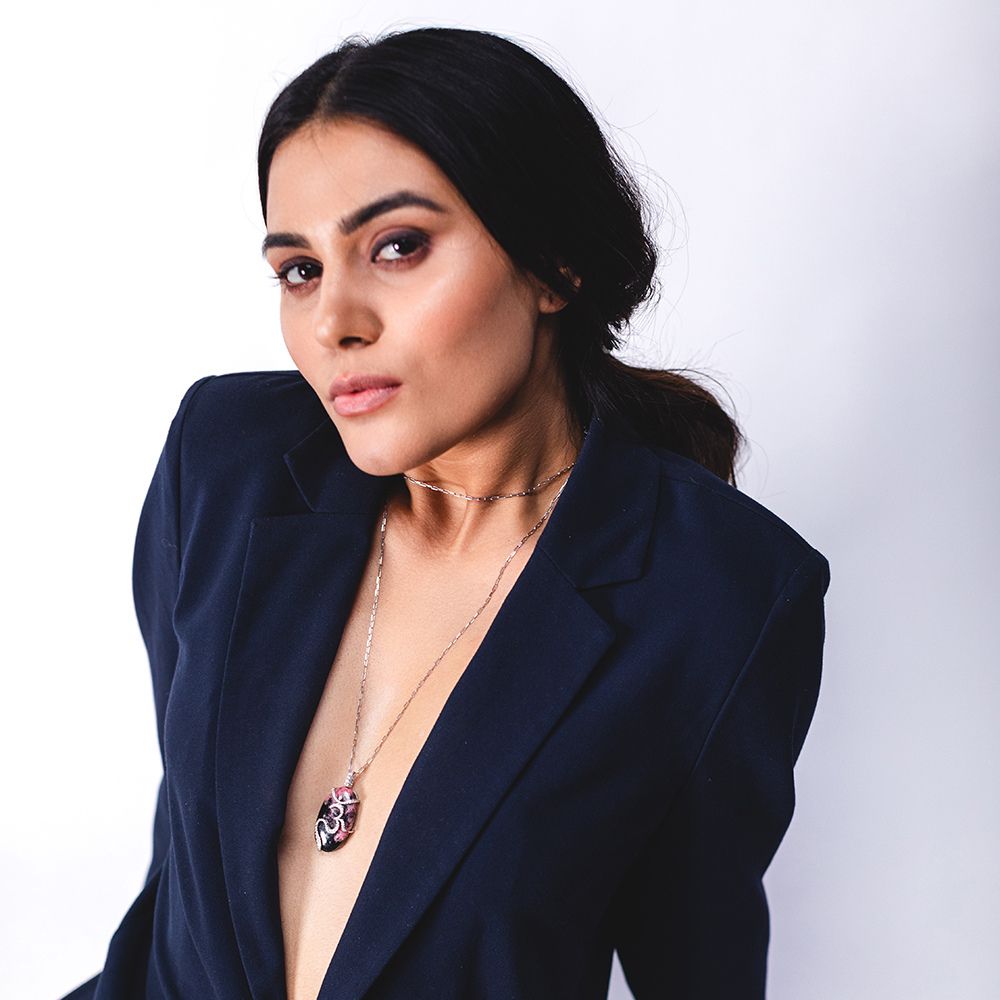 RHODO OM PENDANT NECKLACE